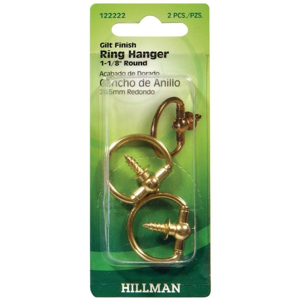 Aceds 1.12 in. Ring Hanger Antique Brass, 10PK 52837 - main